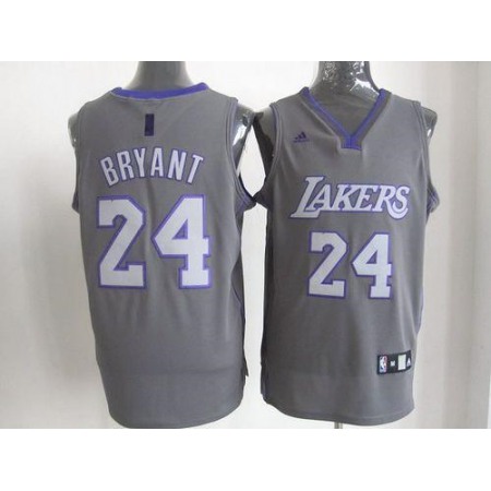 Lakers #24 Kobe Bryant Grey Graystone Fashion Stitched NBA Jersey