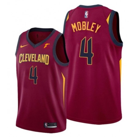 Men's Cleveland Cavaliers #4 Evan Mobley Red Icon Edition Stitched Jersey