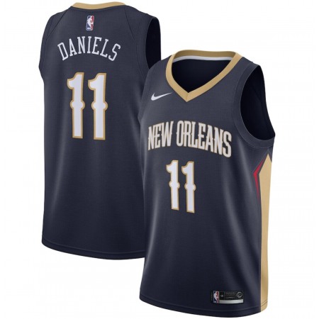 Men's New Orleans Pelicans #11 Dyson Daniels Navy Icon Edition Stitched Jersey