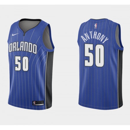 Men's Orlando Magic #50 Cole Anthony Blue Icon Edition Stitched Swingman Jersey