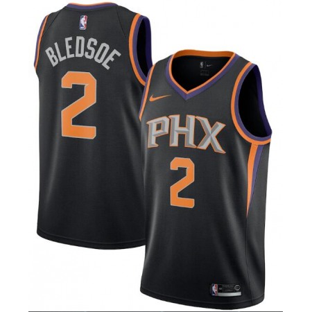 Men's Phoenix Suns #2 Eric Bledsoe Black Statement Edition Stitched Jersey