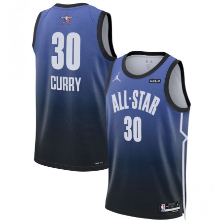 Men's 2023 All-Star #30 Stephen Curry Blue Game Swingman Stitched Basketball Jersey