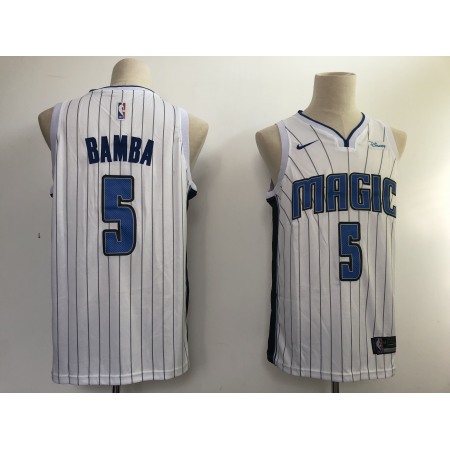 Magic #5 Mohamed Bamba White NBA Swingman Association Edition Jersey