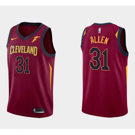 Men's Cleveland Cavaliers #31 Jarrett Allen Basketball Wine Red Swingman Icon Edition Stitched Basketball Jersey