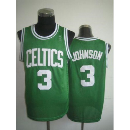 Celtics #3 Dennis Johnson Green Throwback Stitched NBA Jersey