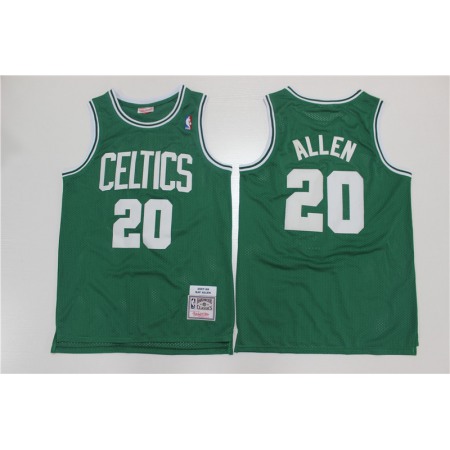 Men's Boston Celtics #20 Ray Allen 2007-08 Green Throwback Stitched Jersey