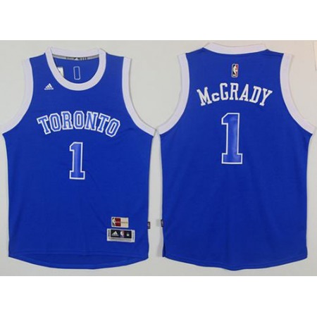 Raptors #1 Tracy Mcgrady Light Blue Throwback Stitched NBA Jersey