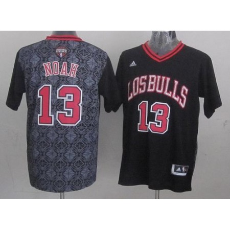 Bulls #13 Joakim Noah Black New Latin Nights Stitched NBA Jersey