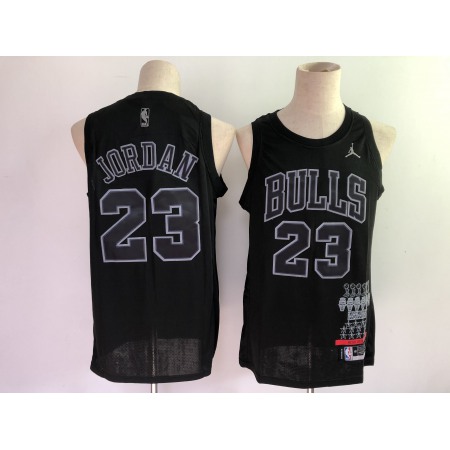 Men's Chicago Bulls #23 Michael Jordan Black Stitched Jersey