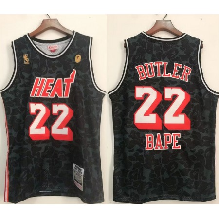 Men's Miami Heat #22 Jimmy Butler Black Stitched Jersey