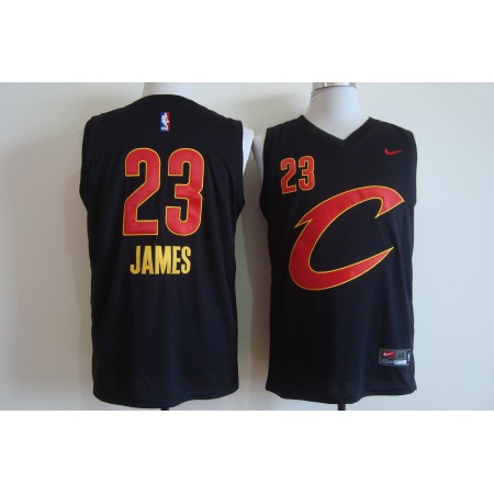 Men's Nike Cleveland Cavaliers #23 LeBron James Black Stitched NBA C Jersey