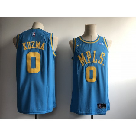 Men's Los Angeles Lakers #0 Kyle Kuzma Blue MPLS Wish Stitched NBA Jersey