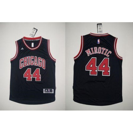 Revolution 30 Bulls #44 Nikola Mirotic Black Stitched NBA Jersey