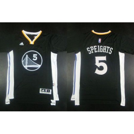 Warriors #5 Marreese Speights Black New Alternate Stitched NBA Jersey