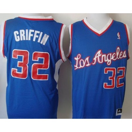 New Revolution 30 Clippers #32 Blake Griffin Blue Stitched NBA Jersey