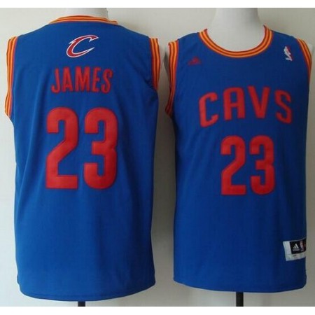 Revolution 30 Cavaliers #23 LeBron James Light Blue Stitched NBA Jersey