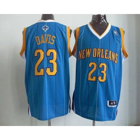 Revolution 30 Hornets #23 Anthony Davis Baby Blue Stitched NBA Jersey