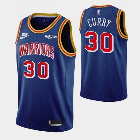 Men's Golden State Warriors #30 Stephen Curry Blue Stitched Basketball Jersey