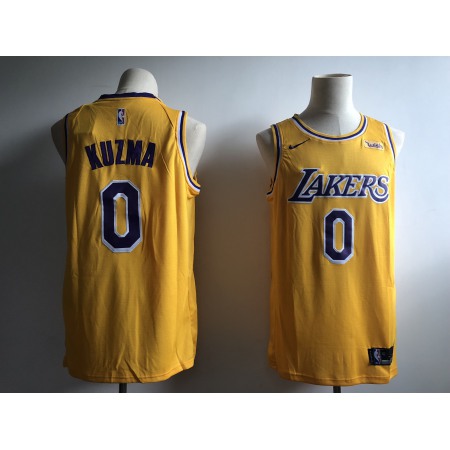 Men's Los Angeles Lakers #0 Kyle Kuzma New Gold Wish Stitched NBA Jersey