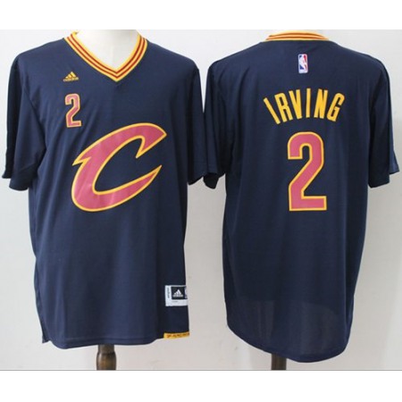 Cavaliers #2 Kyrie Irving Navy Blue Short Sleeve "C" Stitched NBA Jersey