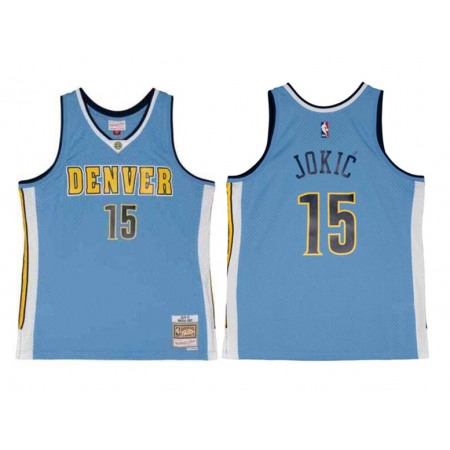 Men's Denver Nuggets #15 Nikola Jokic Purple Stitched Basketball Jersey