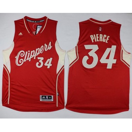 Clippers #34 Paul Pierce Red 2015-2016 Christmas Day Stitched NBA Jersey