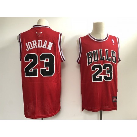 Men's Chicago Bulls #23 Michael Jordan Red Stitched Jersey