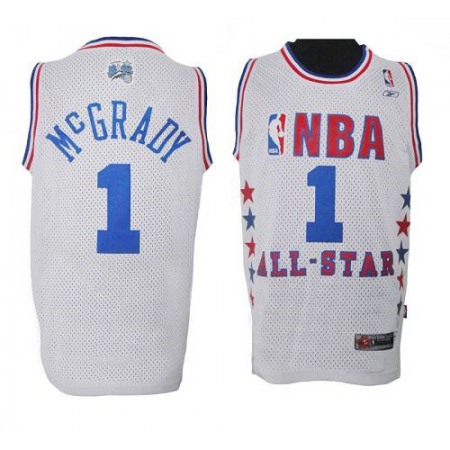 Magic #1 Tracy Mcgrady White 2003 All Star Stitched NBA Jersey