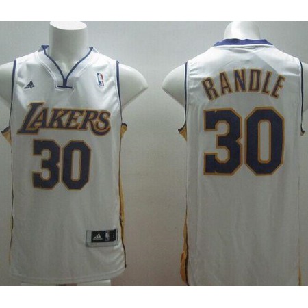 Revolution 30 Lakers #30 Julius Randle White Stitched NBA Jersey