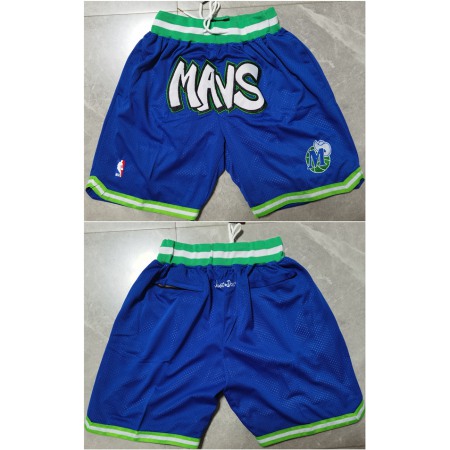 Men's Dallas Mavericks Blue Shorts (Run Small)