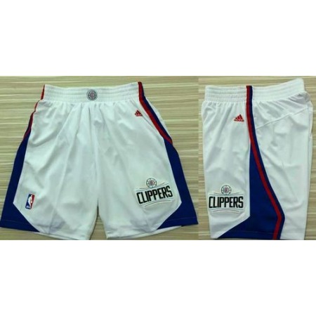 Los Angeles Clippers White NBA Shorts