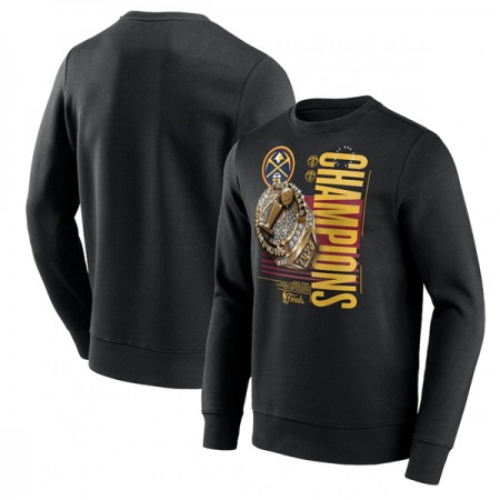 Men's Denver Nuggets Black 2023 Finals Champions Locker Room Long Sleeve Sweatshirt