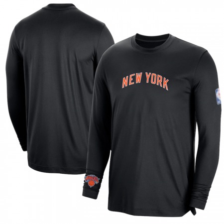 Men's New York Knicks Black 2022/23 Legend On-Court Practice Performance Long Sleeve T-Shirt