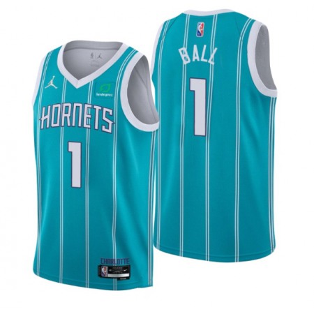 Youth Charlotte Hornets #1 LaMelo Ball Teal 2022-23 Icon Edition Stitched Basketball Jersey