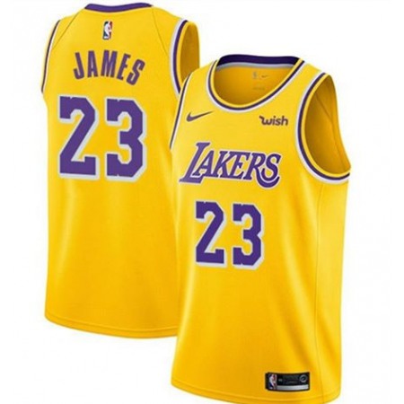 Youth Los Angeles Lakers #23 LeBron James Yellow Stitched NBA Jersey