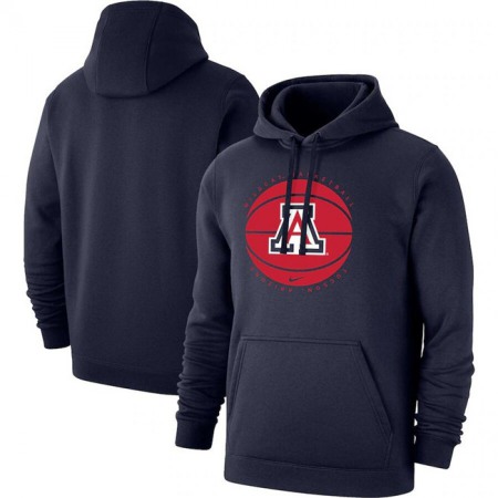 Men's Arizona Wildcats Navy Basketball Pullover Hoodie