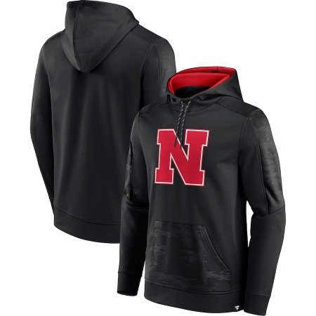 Men's Nebraska Huskers Black On The Ball Pullover Hoodie