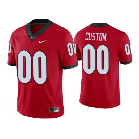 Men's Georgia Bulldogs Custom Red College Football Alumni Player Stitched NCAA Jersey