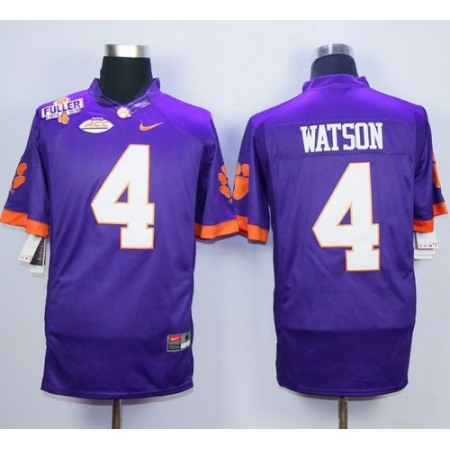 Tigers #4 Deshaun Watson Purple Limited Stitched NCAA Jersey