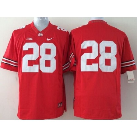 Buckeyes #28 Dominic Clarke Red Stitched Youth NCAA Jersey