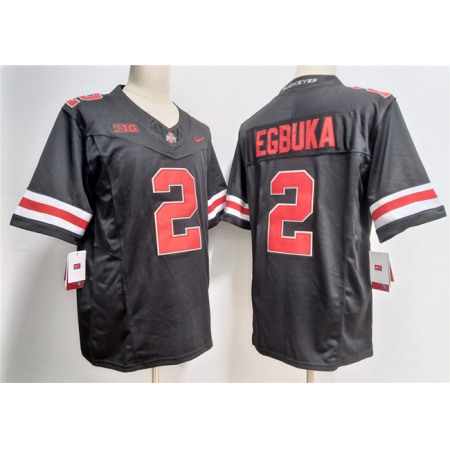 Men's Ohio State Buckeyes #2 Emeka Egbuka Black 2023 F.U.S.E. Limited Stitched Jersey