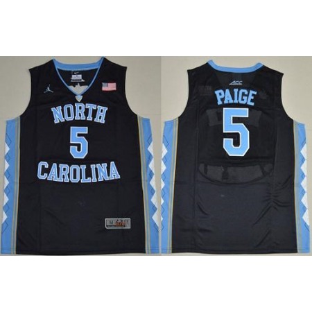 North Carolina #5 Marcus Paige Black Basketball Stitched NCAA Jersey