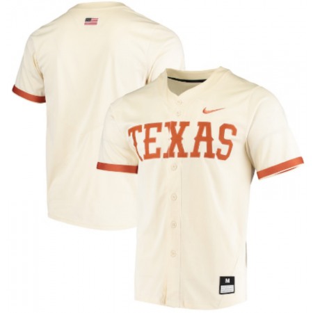 Men's Texas Longhorns Blank Cream Vapor Untouchable Stitched Jersey