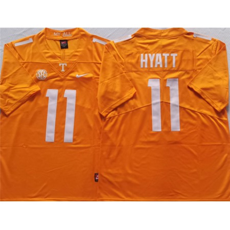 Tennessee Volunteers #11 HYATT Orange Stitched Jersey