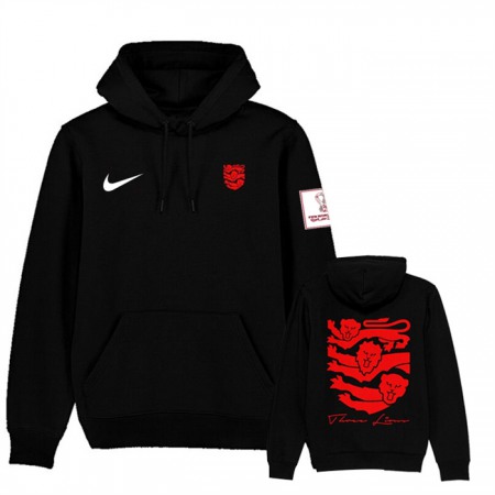 Men's England FIFA World Cup Soccer Hoodie Black 002