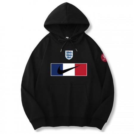 Men's England World Cup Soccer Hoodie Black 001