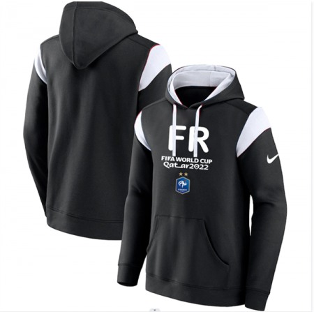 Men's France Black 2022 FIFA World Cup Soccer Hoodie