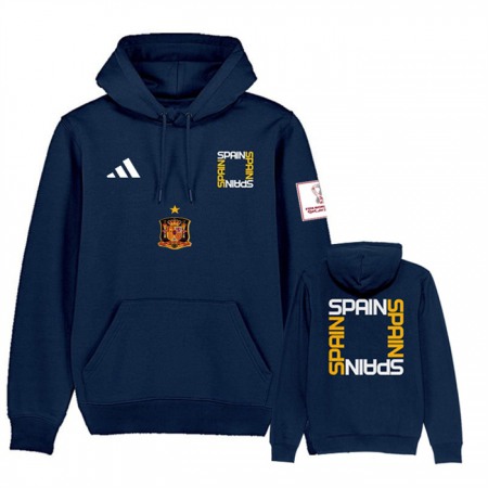 Men's Spain FIFA World Cup Soccer Hoodie Navy 002