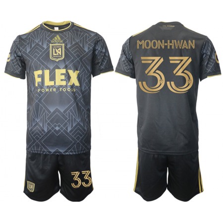 Men's Los Angeles Football Club #33 Moon-Hwan Black Soccer Jersey Suit