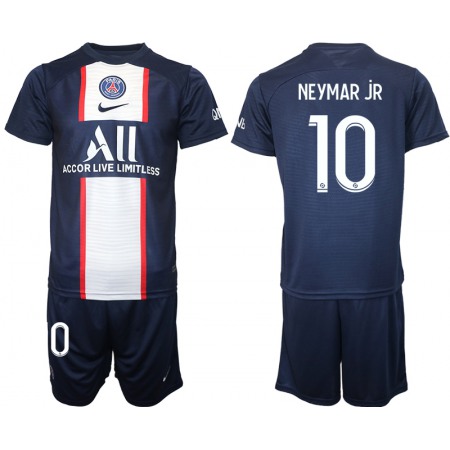 Men's Paris Saint-Germain #10 Neymar Jr 2023 Navy Home Soccer Jersey Suit